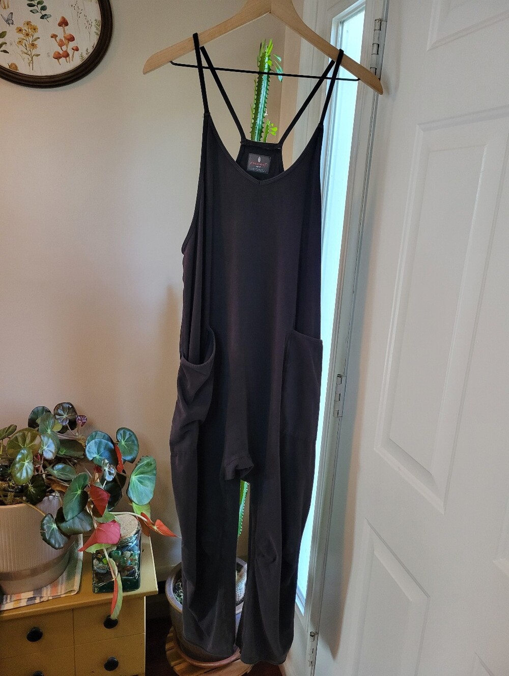 Free People Movement Hot Shot Dark Charcoal One Piece, Size XS Oversized